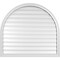 Ekena Millwork Round Top Surface Mount PVC Gable Vent: Functional, w/ 2"W x 1-1/2"P Brickmould Frame, 42"W x 38"H GVPRT42X3802SF - alternate 1